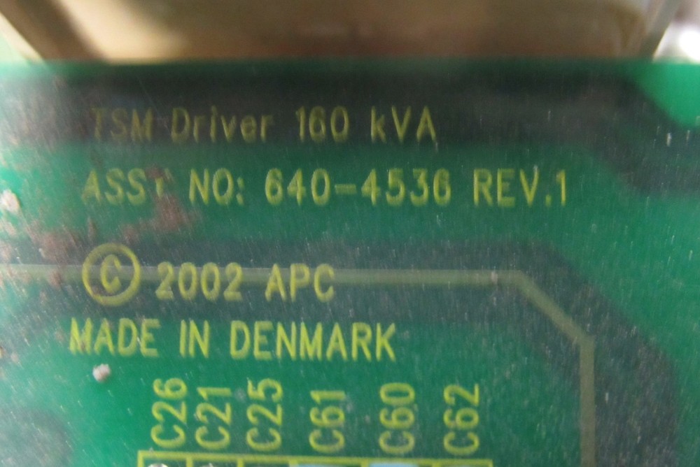 APC 640-4536 Rev 1 TSM Driver Unit 160kVa For Solid State UPS System