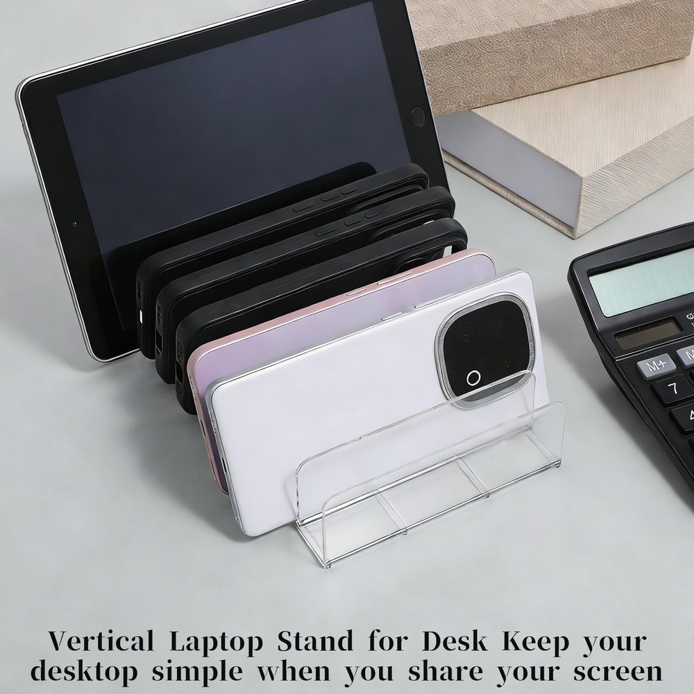 14 Slots CD Holder, Universal Multi Device Organizer Dock, Clear Acrylic /CD ...