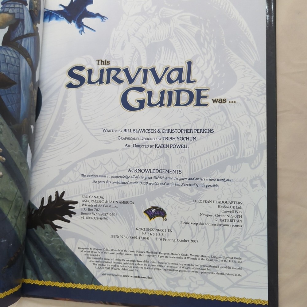 Dungeon Survival Guide - Dungeons & Dragons