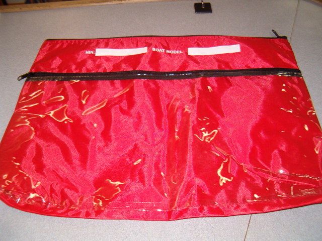 BOSTON WHALER OEM OWNERS MANUAL BAG - RED