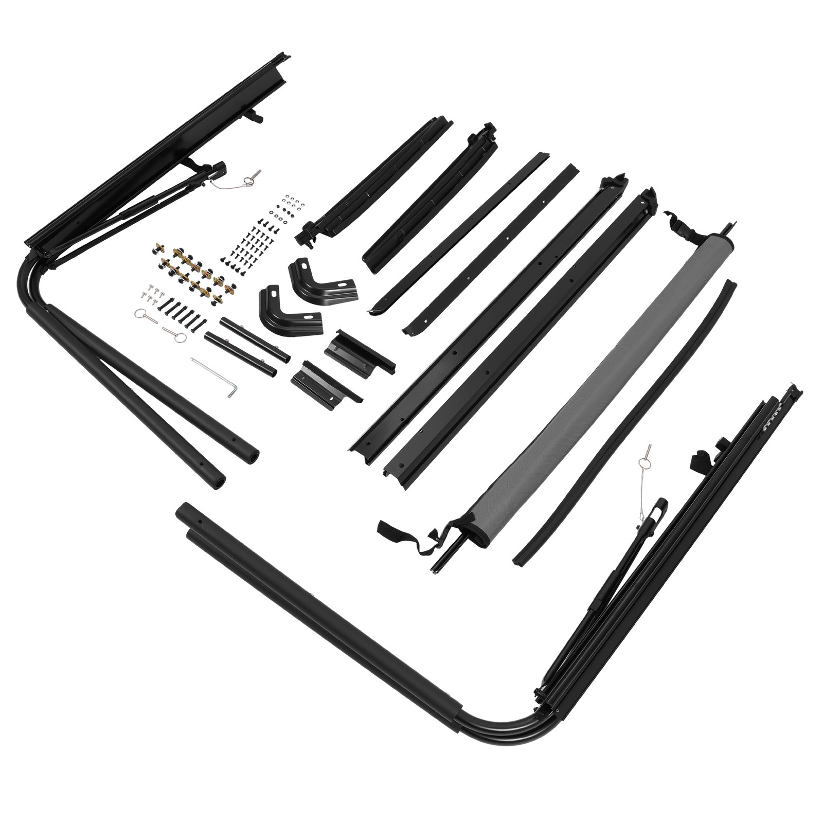 Complete Soft Top Hardware Frame Bow Kit For 1987-1995 Jeep Wrangler YJ