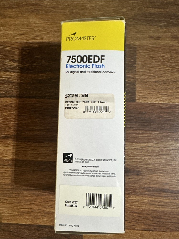 Promaster 7500EDF Electronic Flash for Nikon Code 7287 New