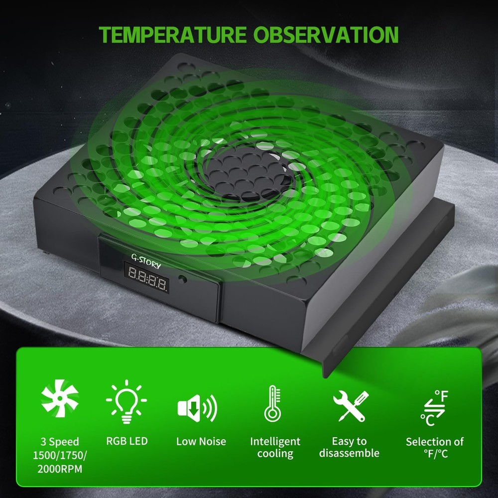 Automatic Temperature-Controlled Fan for Xbox Series S