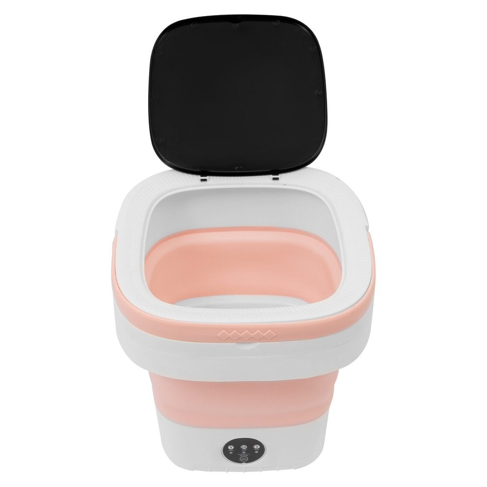 36w Mini Foldable Washing Machine For Small Clothes Sock 3/5/10mins Clean Mode