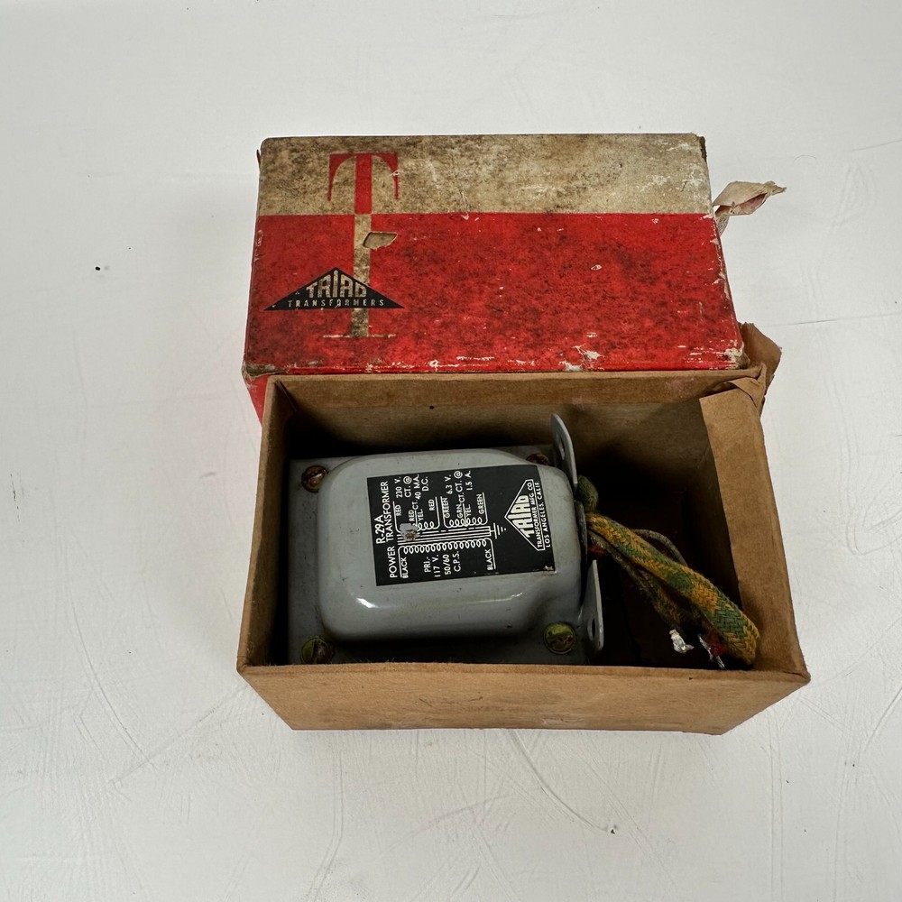 Triad R-29A Preamp Power Transformer 250V 40MA w/ Original Box