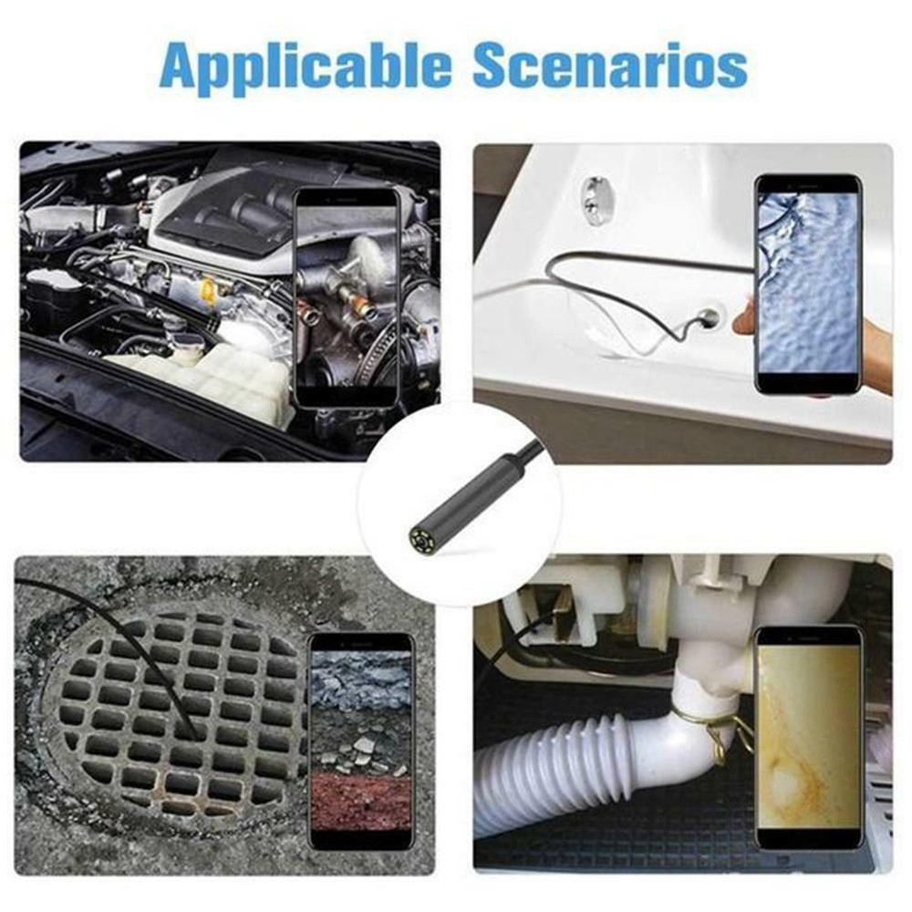 7MM USB Snake Endoscope Borescope For Android Type C HD Inspection Camera Scope