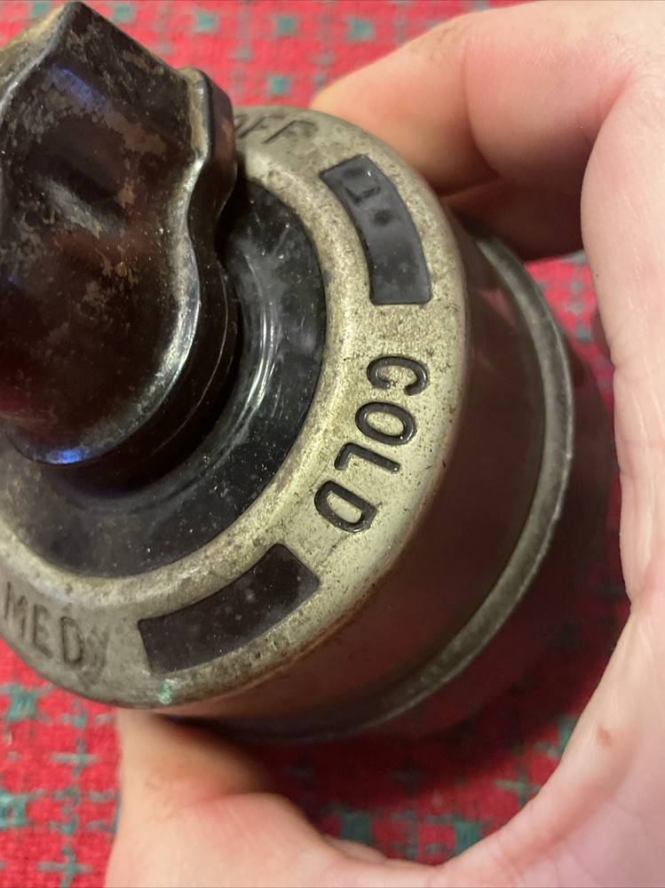 VINTAGE Hot Cold Switch HART & HEGEMAN Turn Knob Steampunk Repurpose