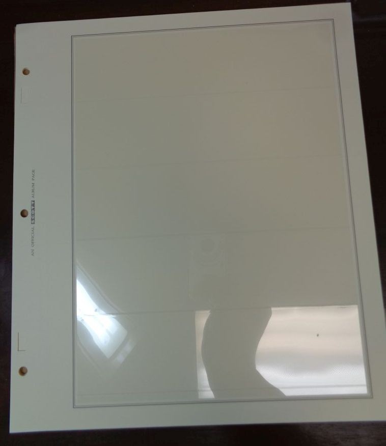 5 row pocket Scott National Hingeless Stock pages Stocksheets Advantage X 10 NEW