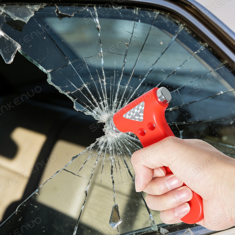 Multi-Function Car Safety Hammer – Emergency Window Breaker & Seatbelt Cutter