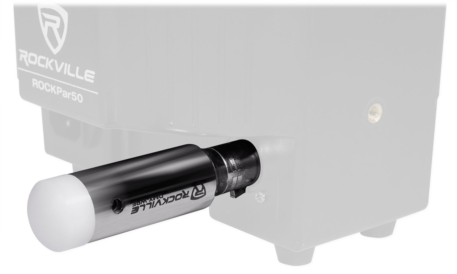 Rockville DMX-WRE 2.4GHZ Wireless DJ DMX Receiver w/ 9 Hour Rechargeable Battery