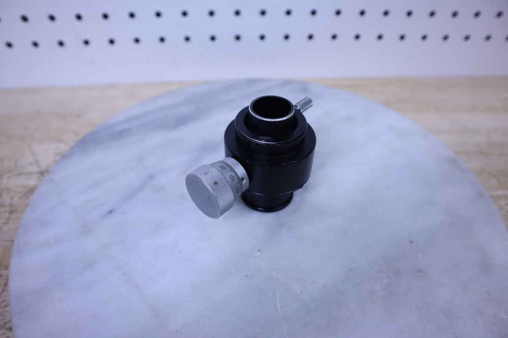 Nice Used Original Optem Microscope Camera Adapter 10X 0.01mm Micrometer - USA