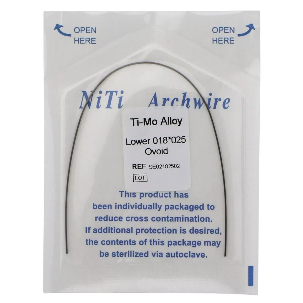 1 Pack Orthodontic Dental Rectangular TMA Molybdenum Alloy Arch Wire Upper/Lower