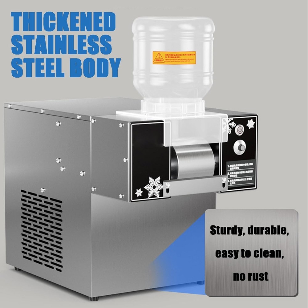 Commercial Snowflake Ice Machine Korean Shaved Ice Machine Automatic IceCrusher