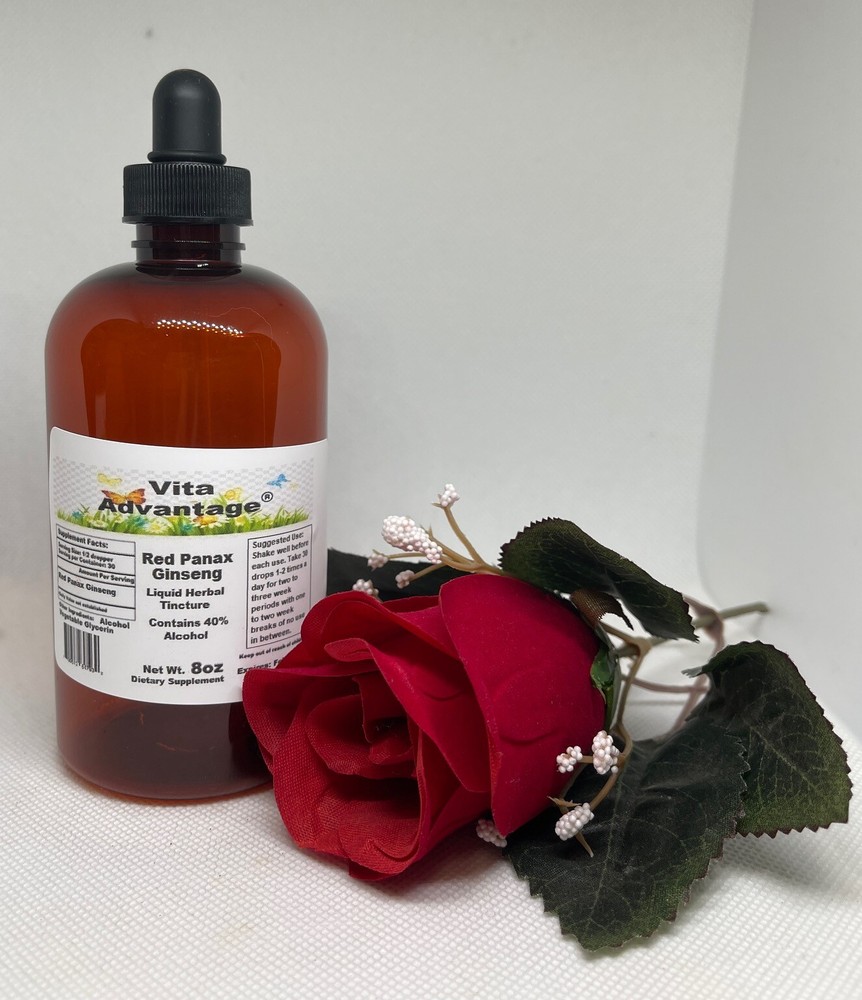 Red Panax Ginseng Tincture, Extract, Energy, Longevity, Memory, Focus, Cognition