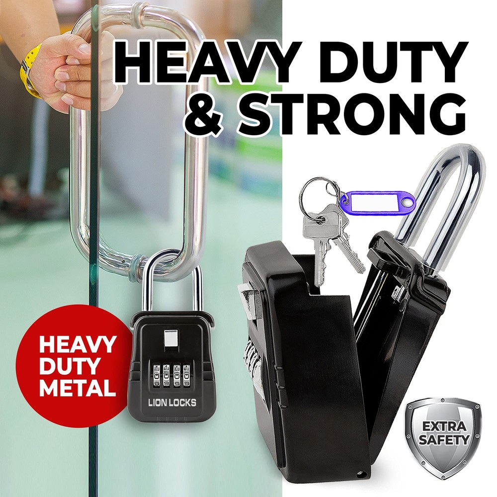 1500 Key Storage Lockbox Setyourown Code Lock Portable Key Holder Rustproof Secu