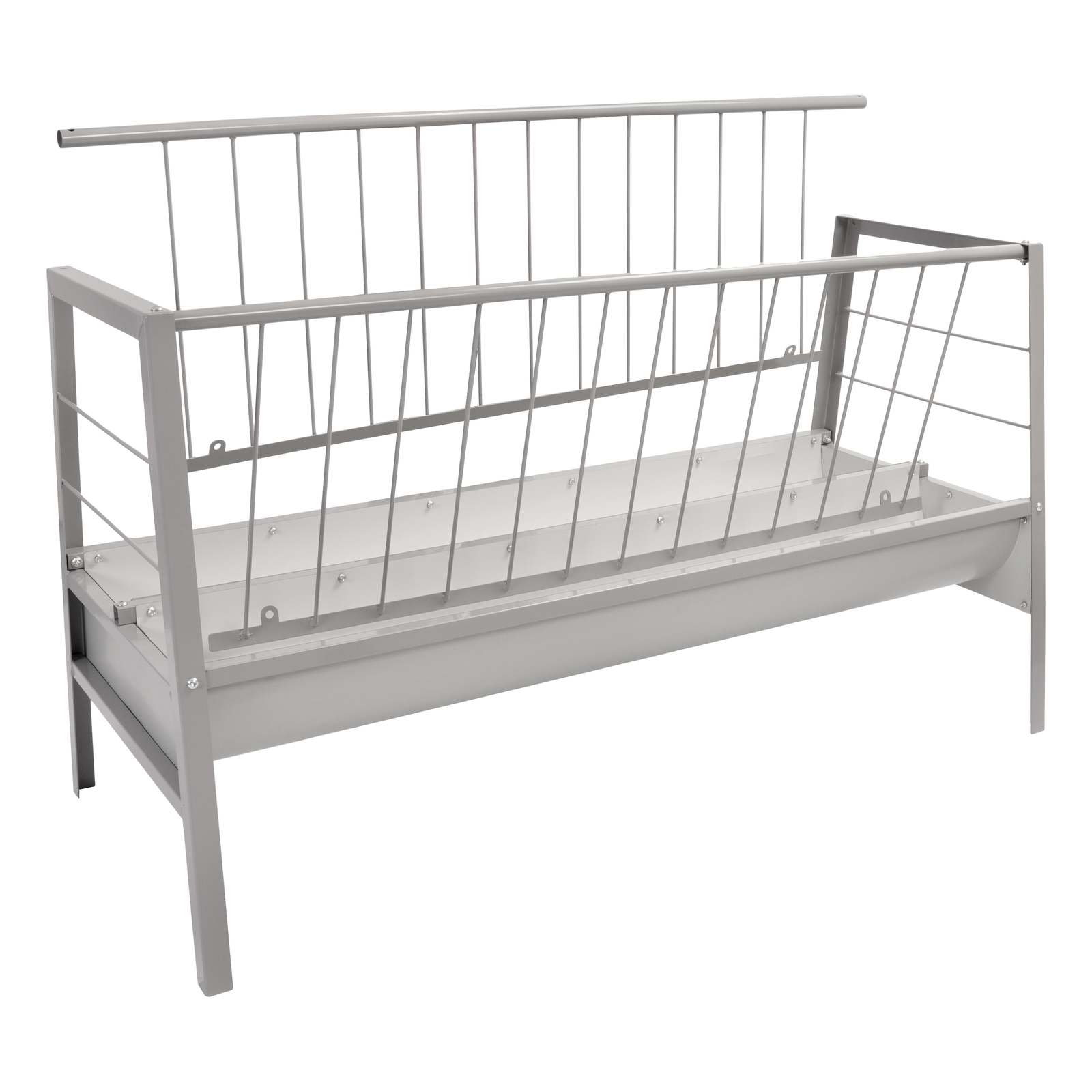 77 Gallon Pasture Hay Grain Feeder For Goats Outdoor Livestock Feeder 2 IN 1