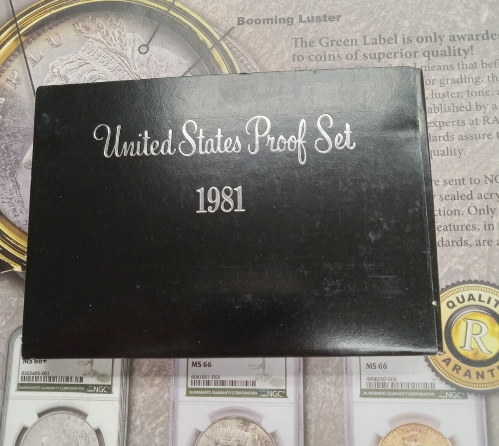 1981 S PROOF Set in Original Box US Mint (6 Coin Set) TP-6984