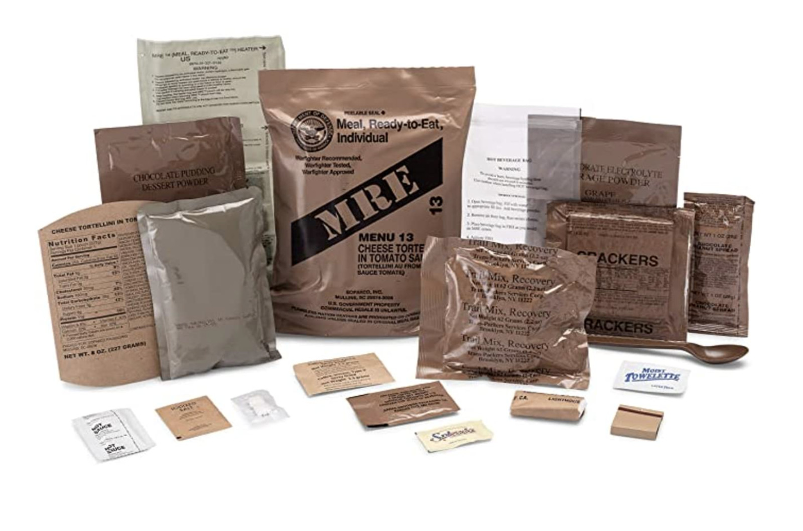 MRE U.S. Military Ready to Eat Meals INSP 2025 - Case, 1, 2, 4, 6 Pack Options