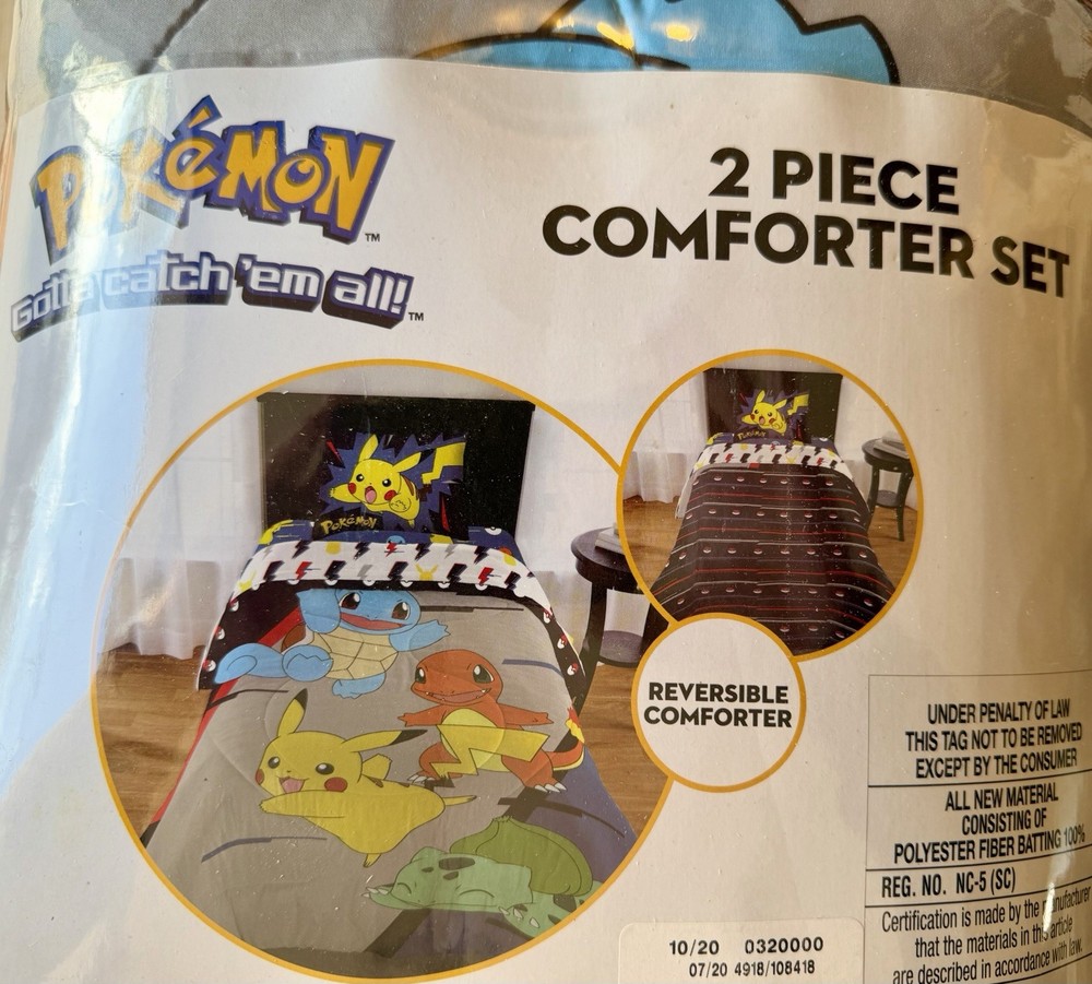 Pokemon Reversible Comforter Twin/Full