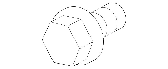 Genuine Nissan Radiator Support Side Panel Bolt 01121-N8031