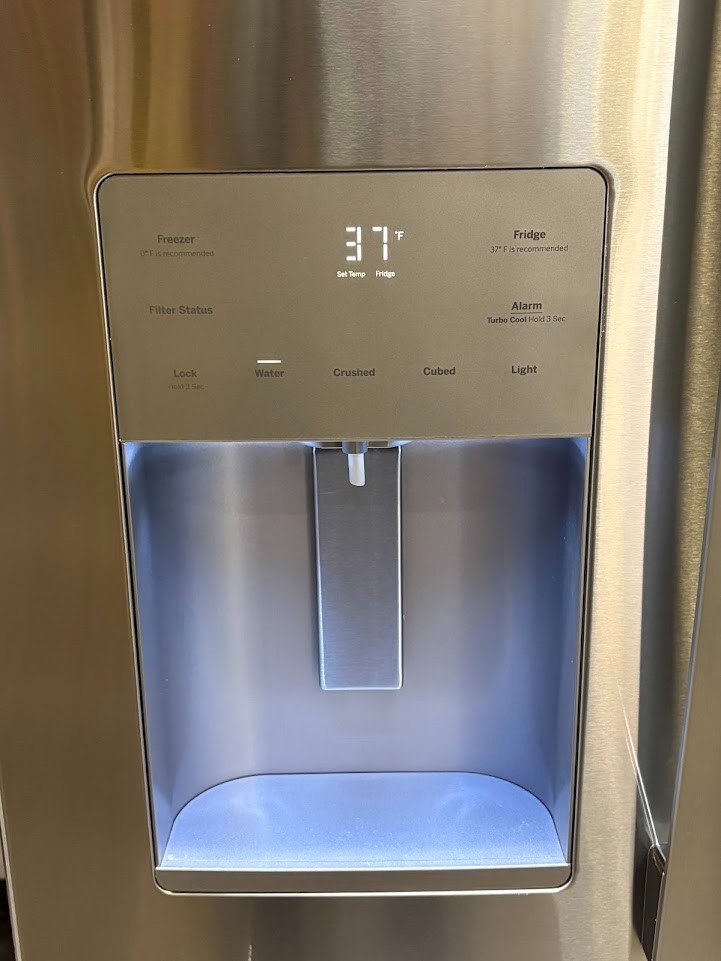 GE ENERGY STAR GFE24JYKHFFS 33" Stainless 23.6 Cu. Ft. French-Door Refrigerator