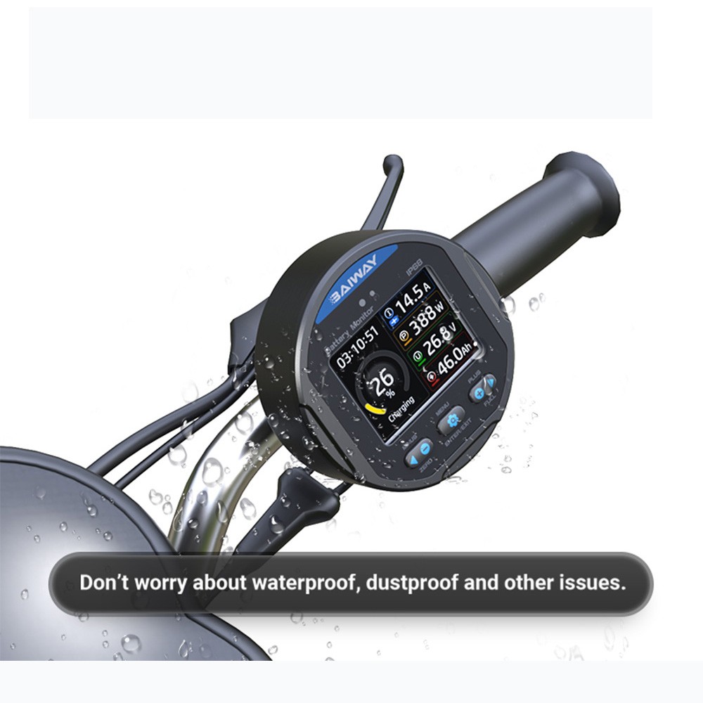 IP68 Waterproof Panel Meter DC 100V 350A Charge Discharge Test Voltage Indicator