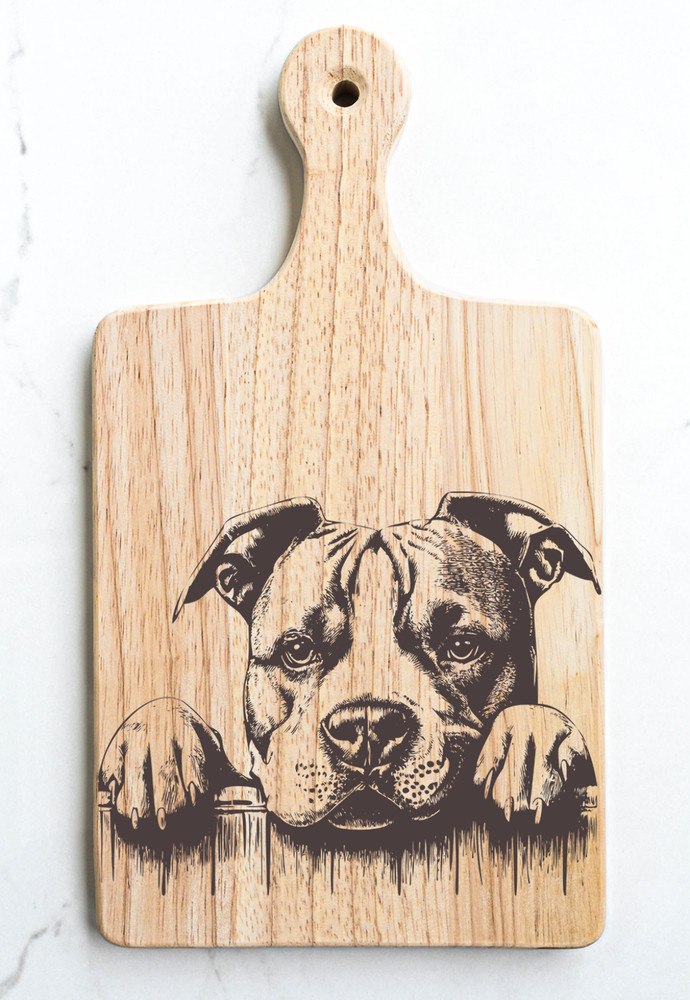 Pitbull Cutting Cheese Board
