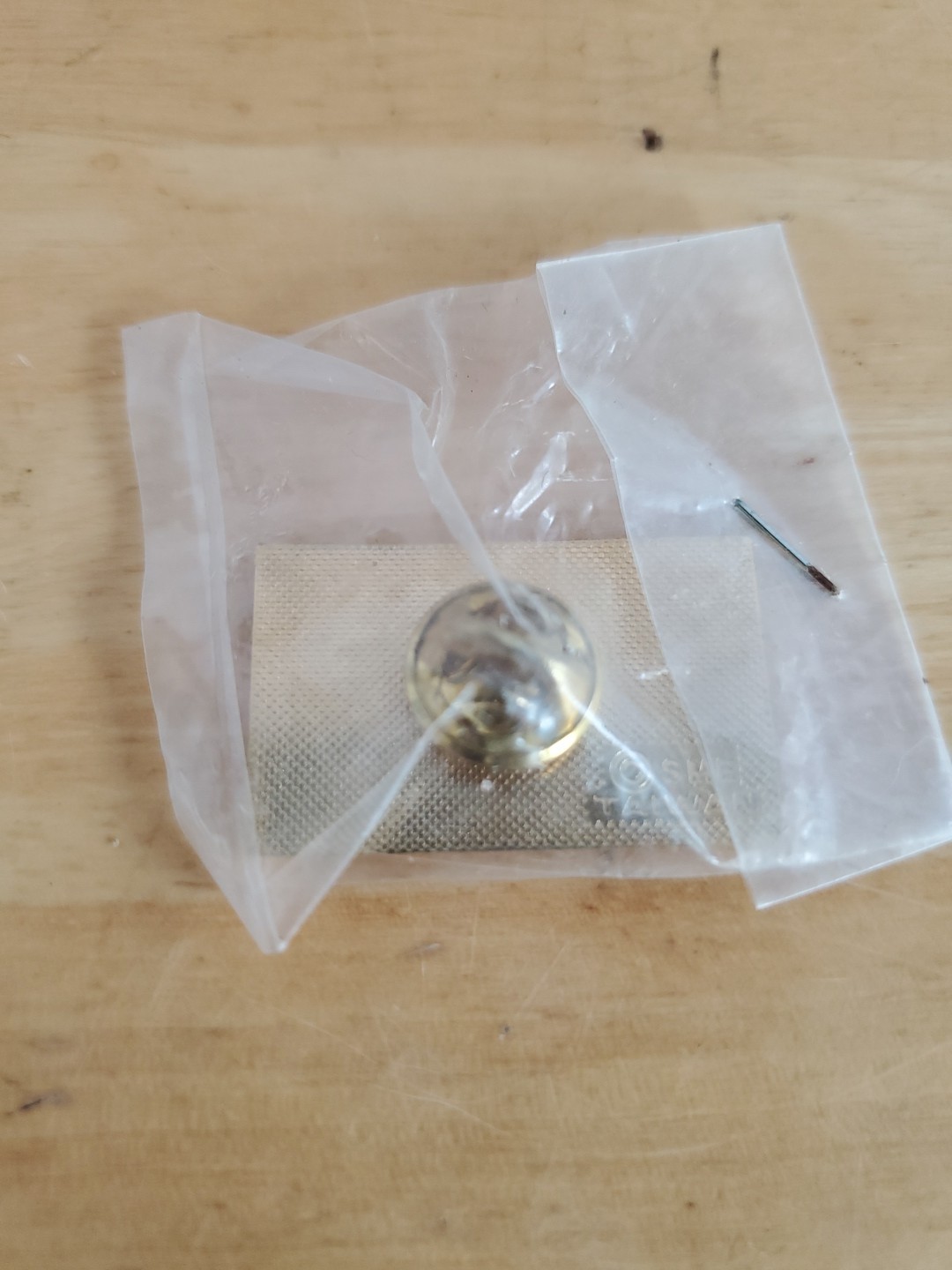 Vintage Camel Cigarette Lapel Pin Yellow Rectangular