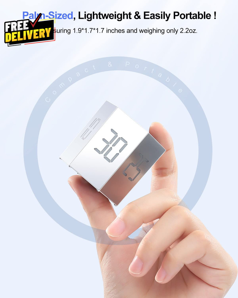 Ticktime Pomodoro Timer Cube Hexagon Productivity Timer Pause & Resume Silent...