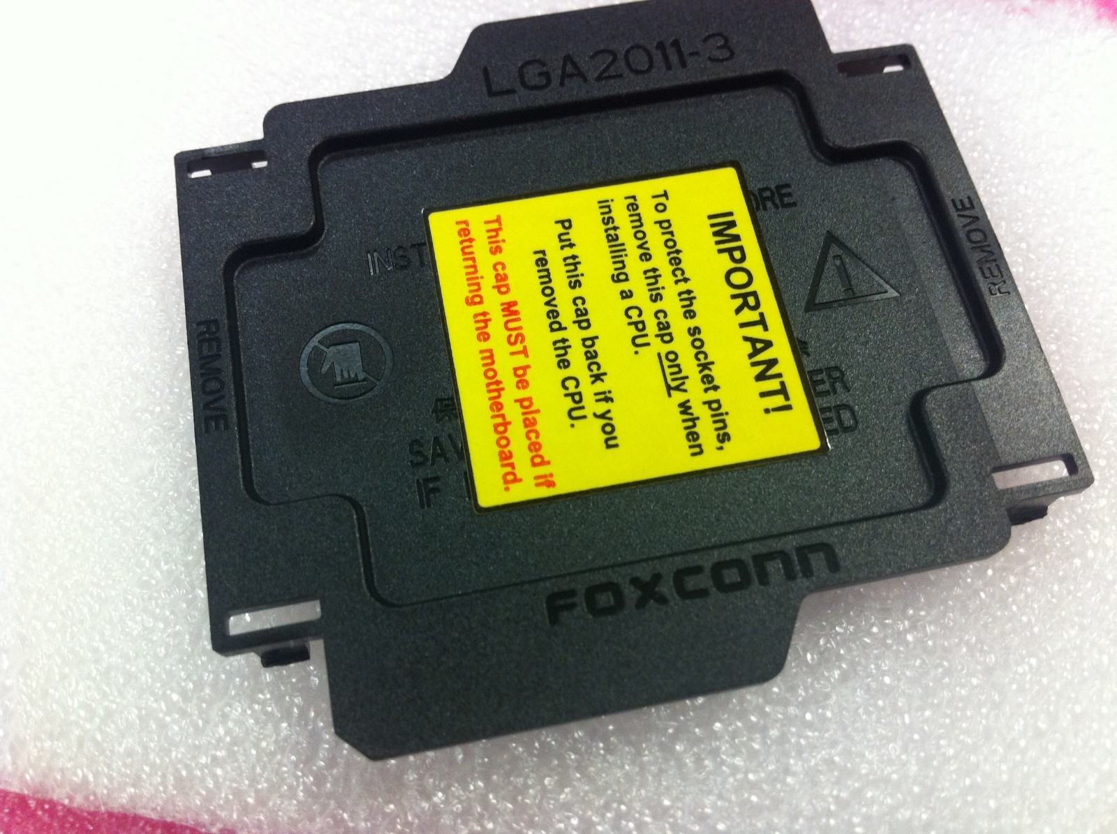 LOT 4 Pcs ORIGINAL FOXCONN LGA2011-3 CPU SOCKET COVER