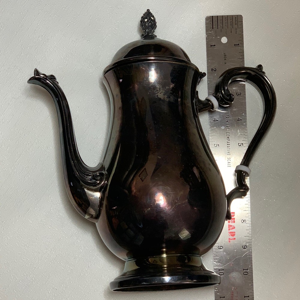 Newburyport Silverplate Teapot ~ Nice Patina!!!