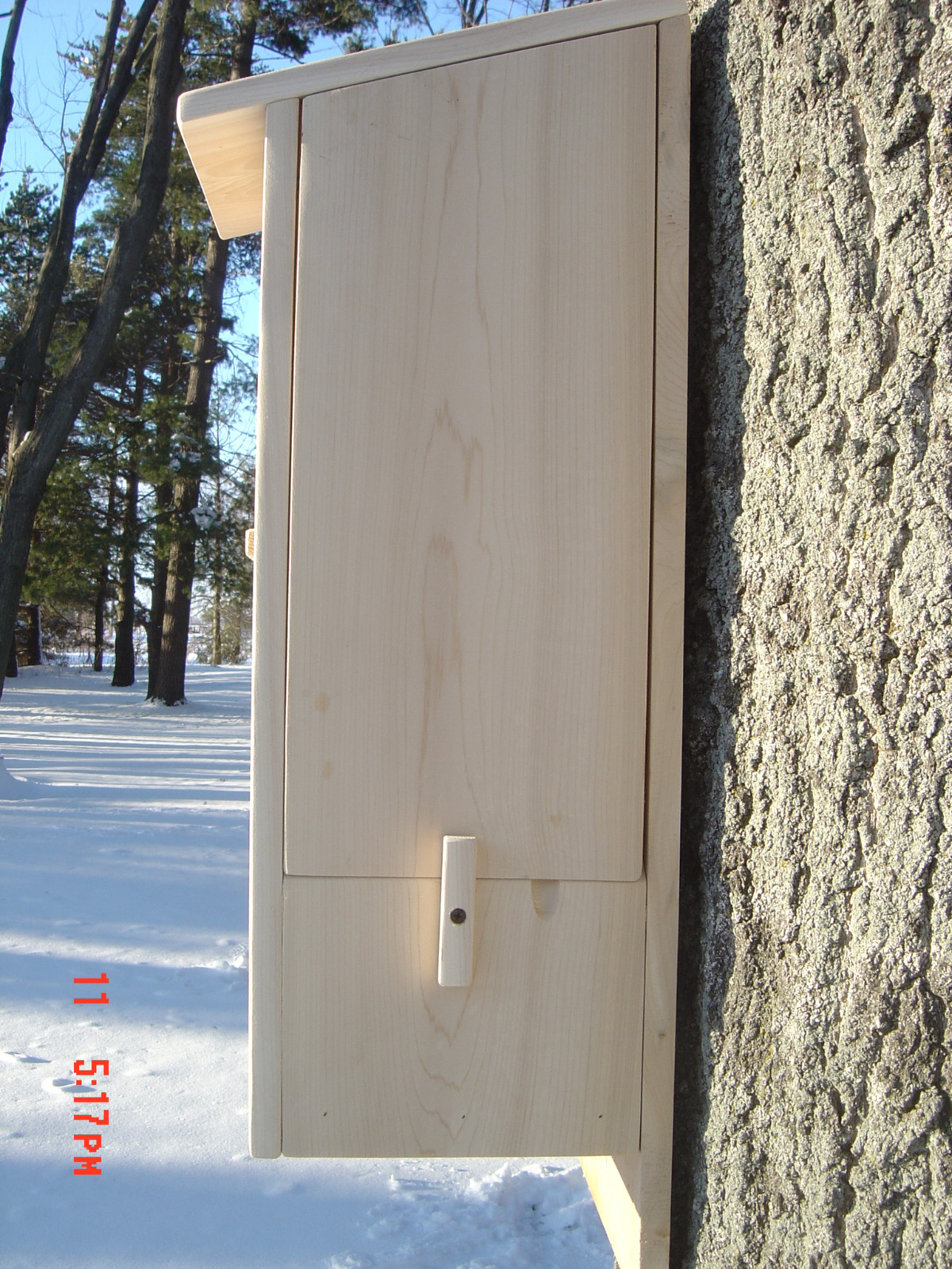 Split door Wood duck nest box (white cedar)