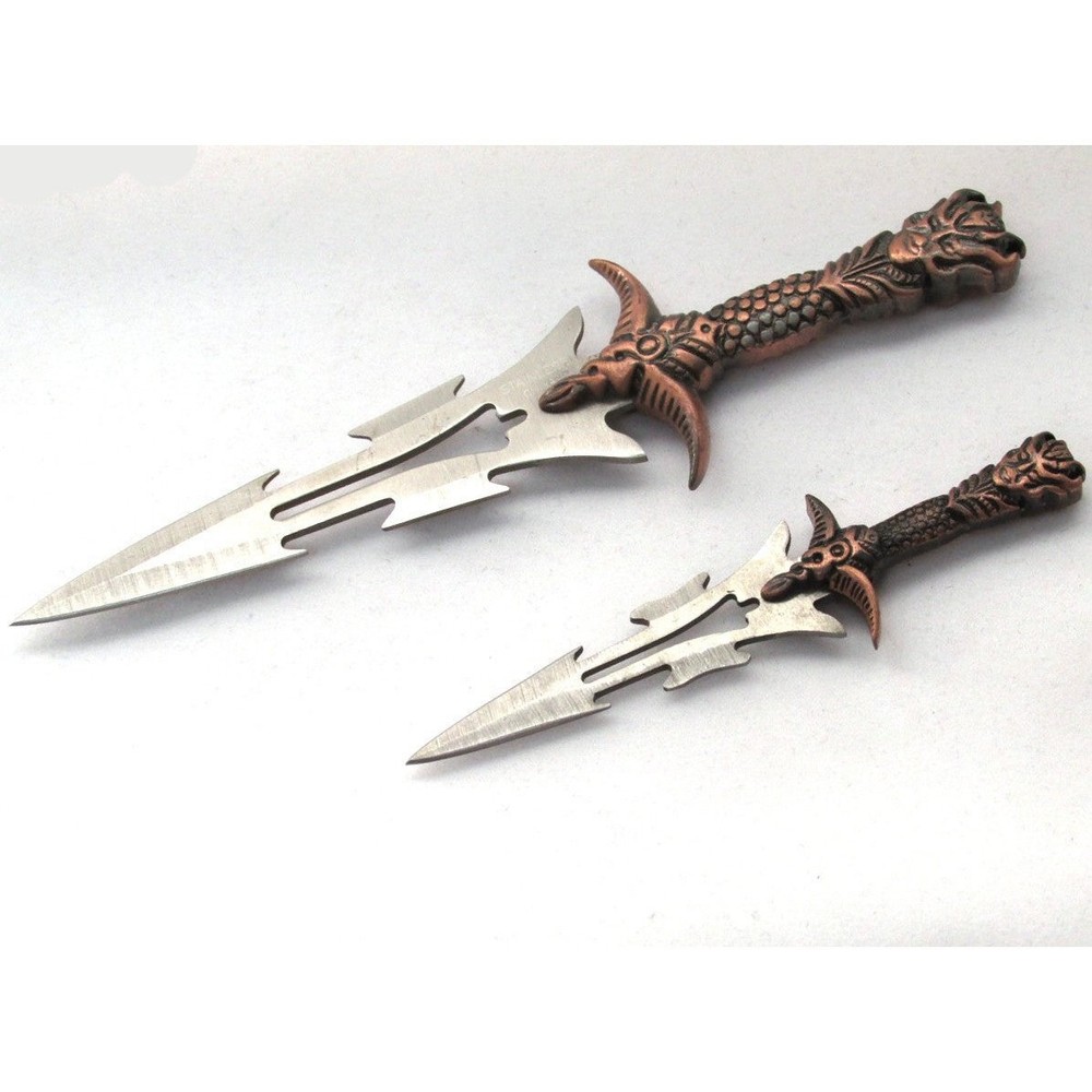 MINI Knife 2 pc Set, Goddess Handle Design with Sheath