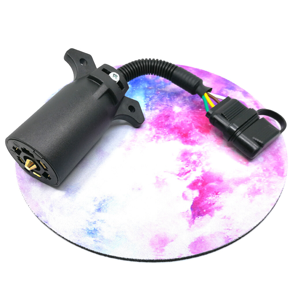 Truck RV Blade 7-Way to 4-Way Flat Trailer Wiring Adapter Connector Plug 7/4 Pin