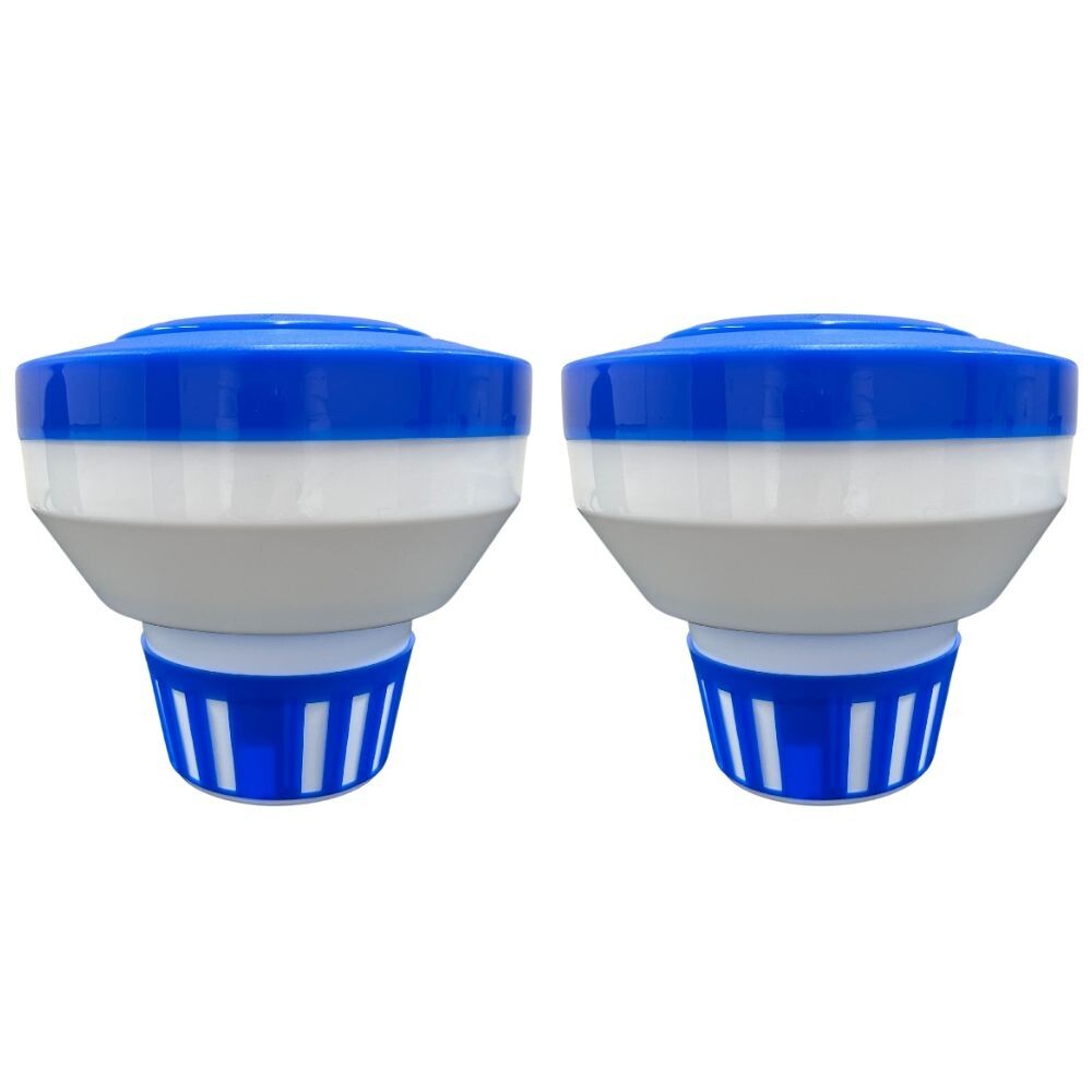 Pool/Spa Chlorine Tablet Dispenser Floater for  1" or 3" Tablets (2 Pack)