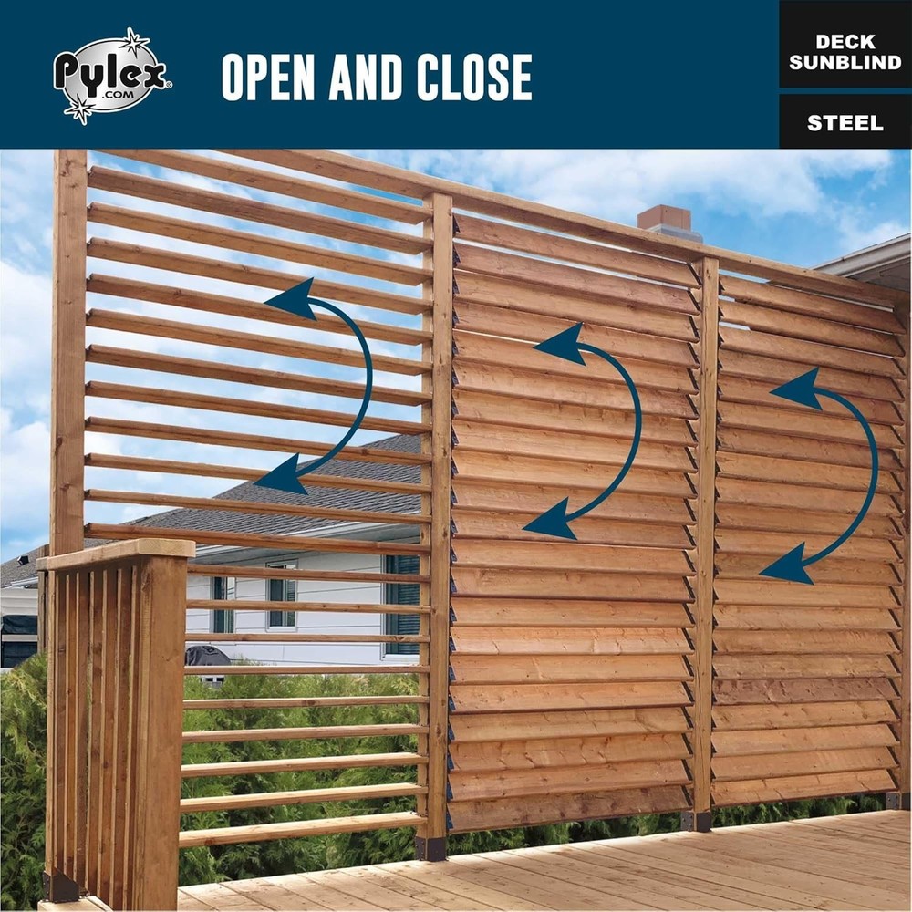 Pylex Deck Sunblind System 11060 Louvers Bracket Shutter Hardware Kit Up to