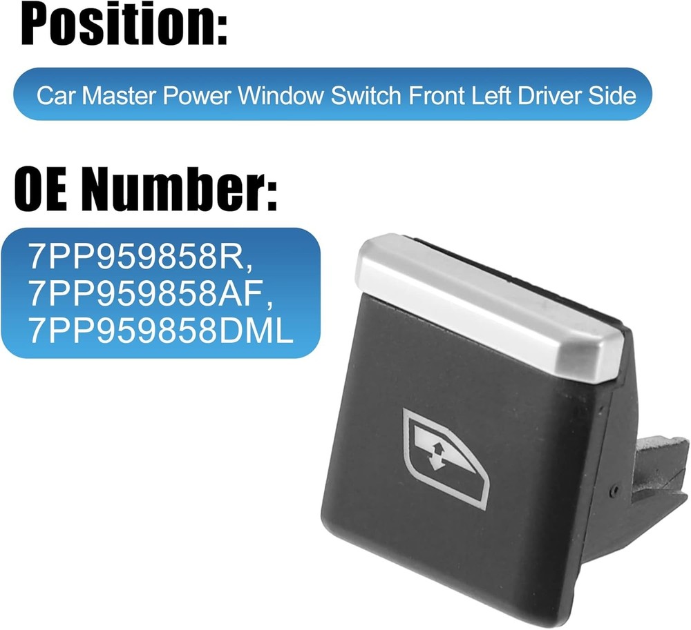 Replacement Driver Master Power Window Switch for 10-18 Porsche Cayenne Macan