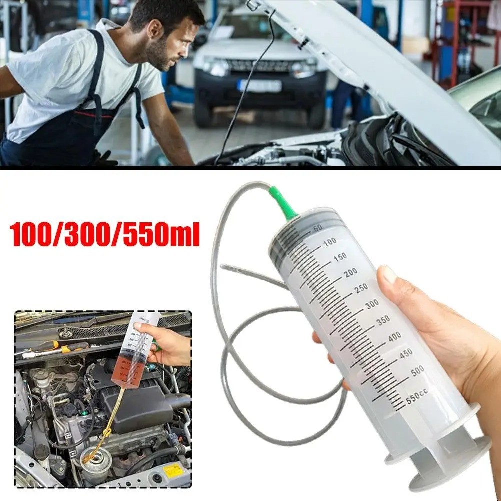 500cc Car Oil Fluid Extractor Fluid Syringe Pump Manual Suction Transfer Filling