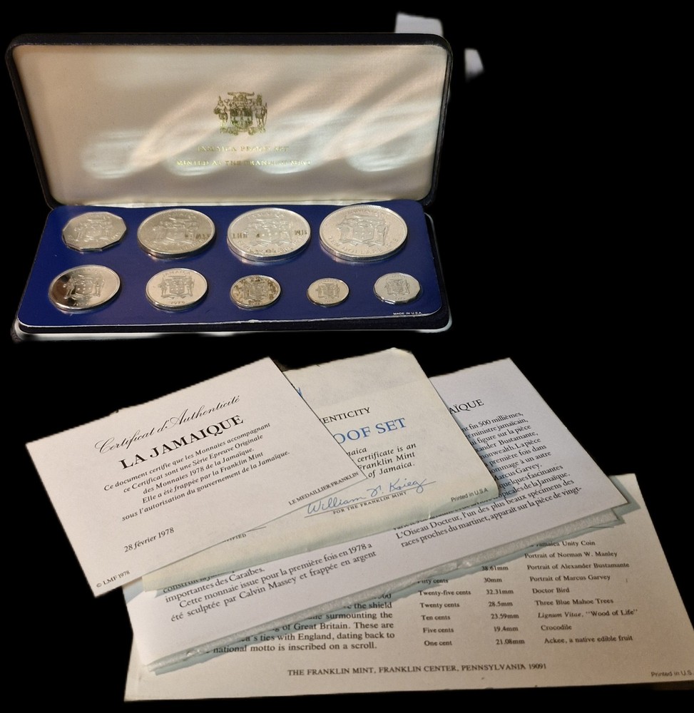 1978 Original Proof Jamaican Coins Series