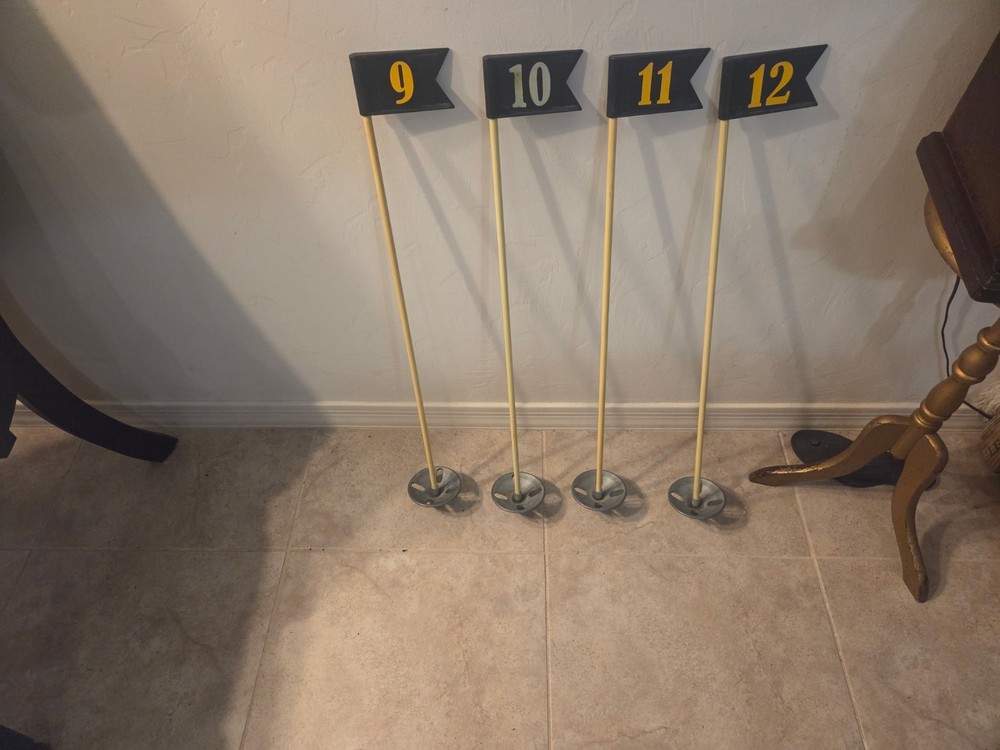 Golf Putting Green Flags Numbers 9-12