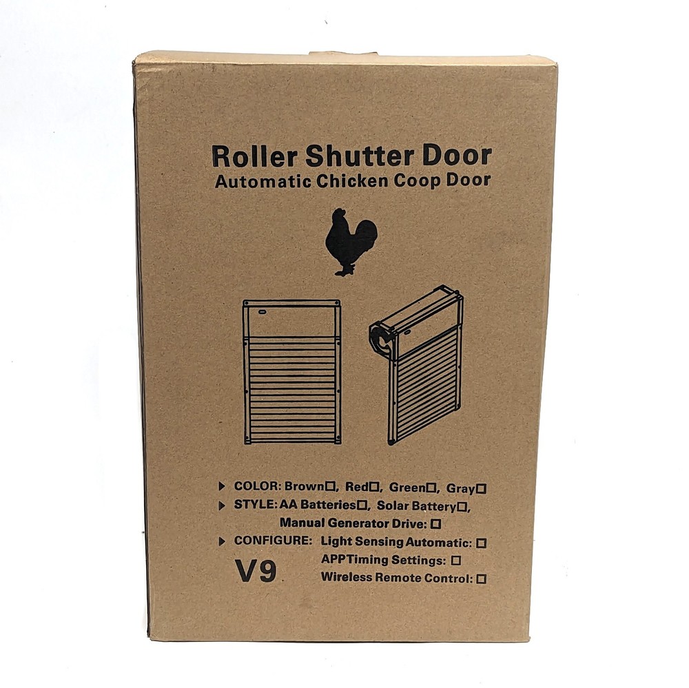 New Roller Shutter Door Automatic Chicken Coop Door