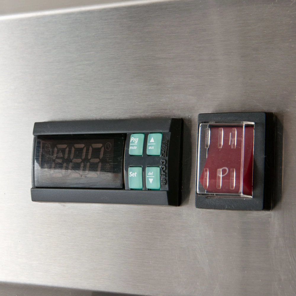 54" Stainless Steel Two Section Solid Door Reach-In Freezer