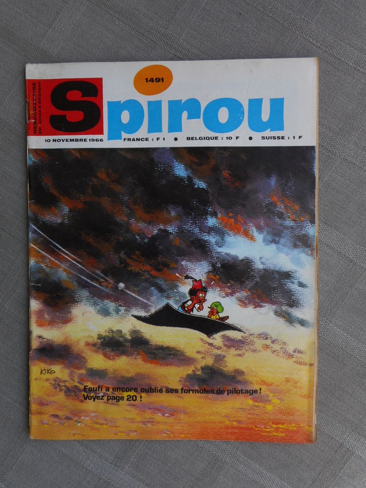 Spirou Weekly No. 1491 Good Condition Without More