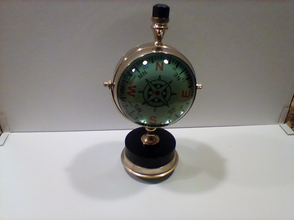 Nautical Brass Designer Table Clock Beautiful Chrome Finish Solid Quality Gift