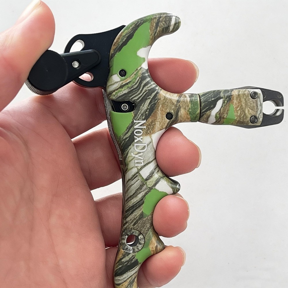 Archery Bow Release for Compound Bow, 4-Finger Adjustable Sensitivity Thumb R...