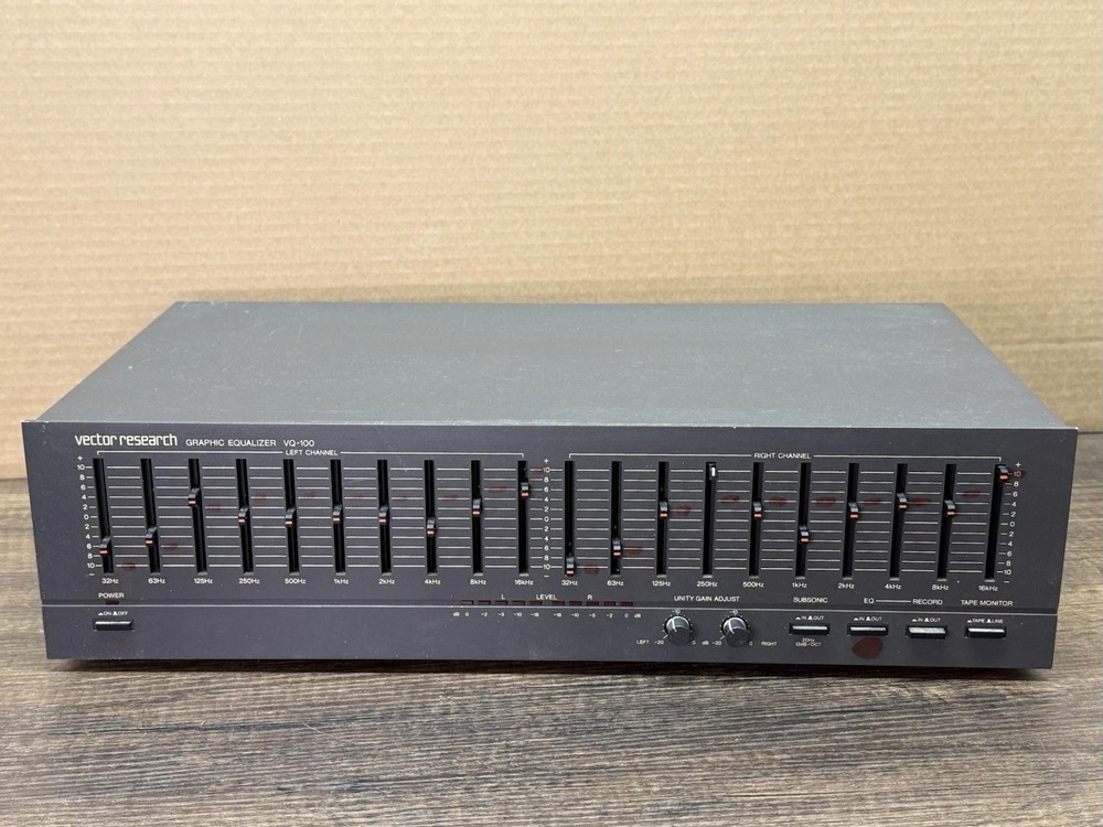 Vintage Vector Research VQ-100 Graphic Equalizer *Tested, Working*