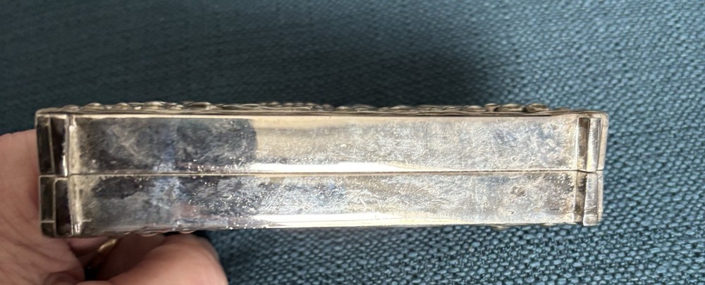 Vintage Silver Plated Grapes Letter/Napkin Holder