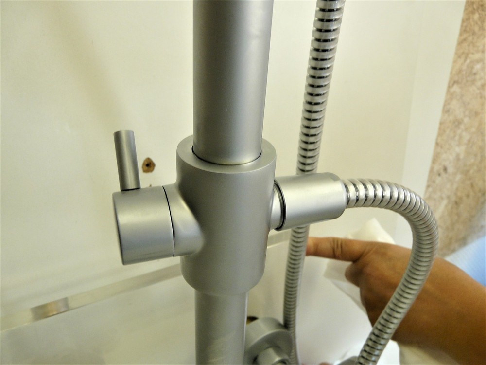 Chute Rain Shower Chrome Matte,Shower System,Shower Head, Thermostat, New, Java