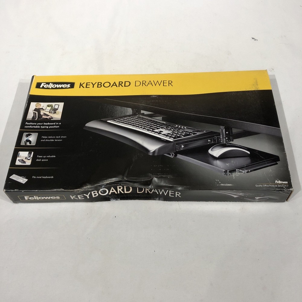 Fellowes Office Suites Underdesk Keyboard Drawer CRC 91403- NEW