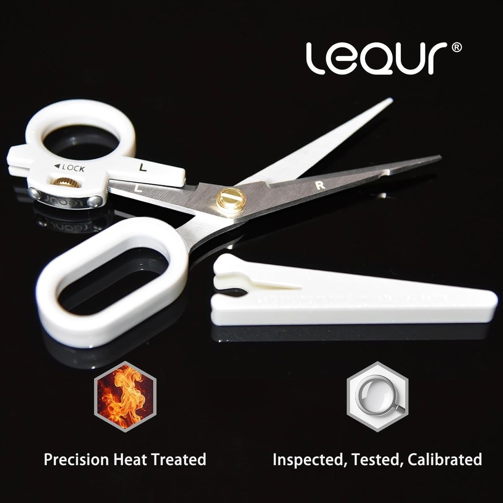 Ambidextrous Scissors - Left & Right Hand Use via 4-Edge Design, with Protective